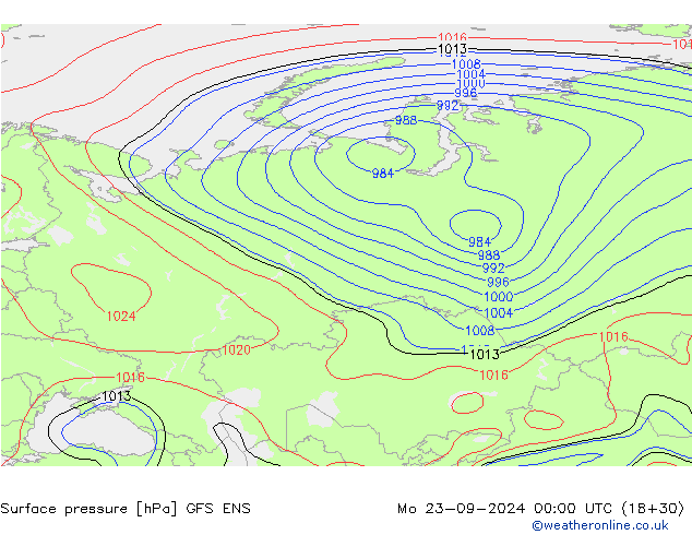 Bodendruck GFS ENS Mo 23.09.2024 00 UTC