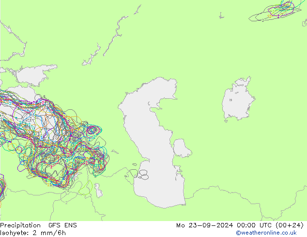 Yağış GFS ENS Pzt 23.09.2024 00 UTC