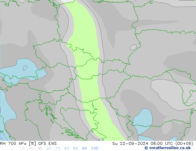 RH 700 hPa GFS ENS So 22.09.2024 06 UTC