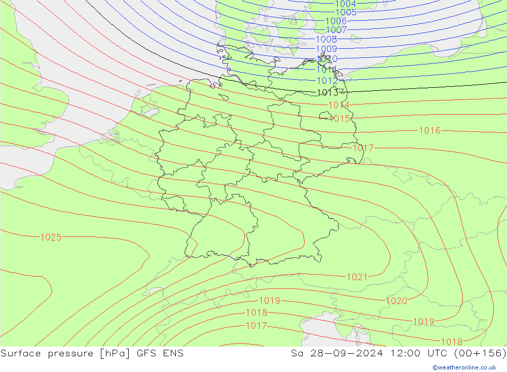 Yer basıncı GFS ENS Cts 28.09.2024 12 UTC