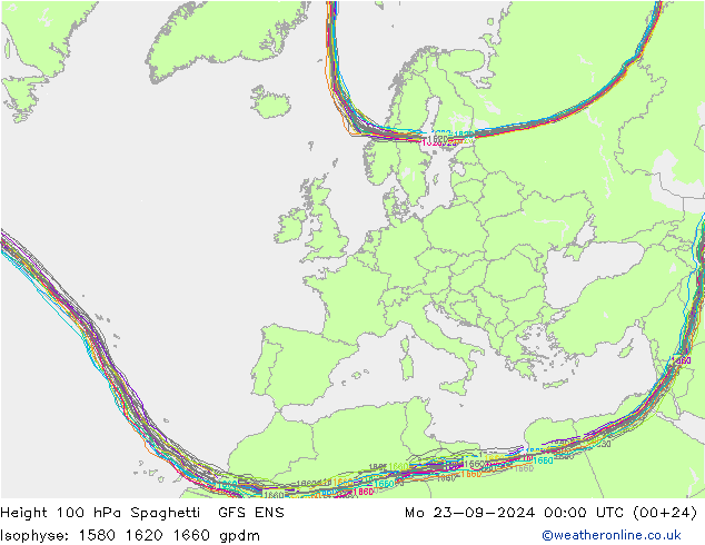 Height 100 hPa Spaghetti GFS ENS Seg 23.09.2024 00 UTC