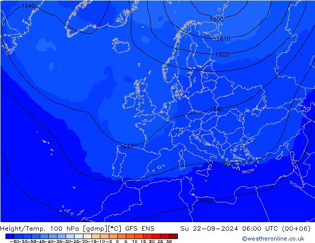 Geop./Temp. 100 hPa GFS ENS dom 22.09.2024 06 UTC