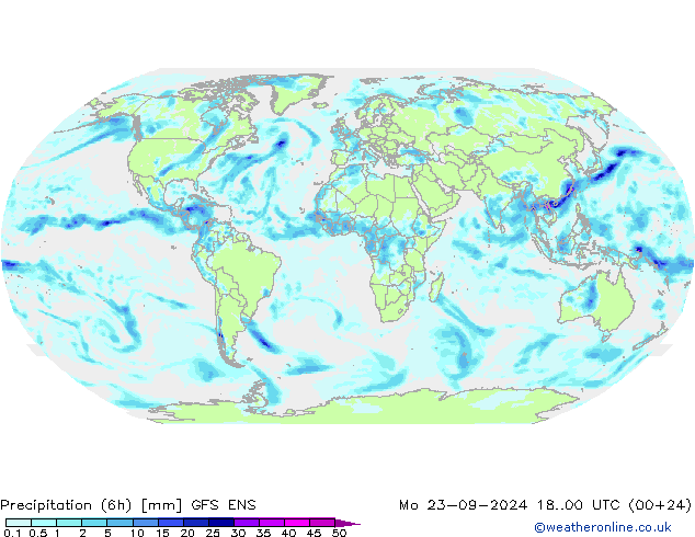 Precipitação (6h) GFS ENS Seg 23.09.2024 00 UTC