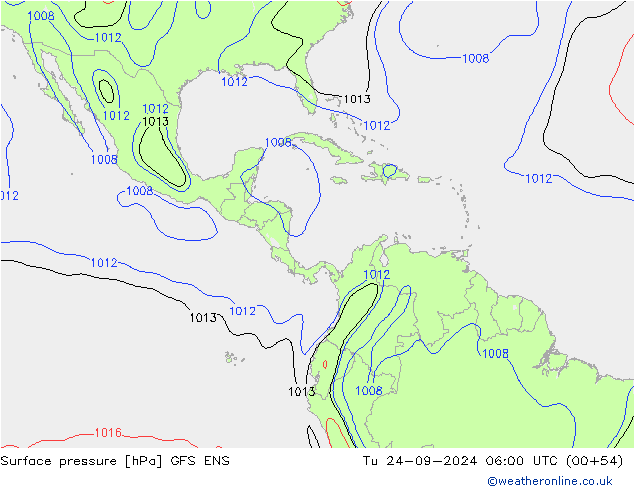 Pressione al suolo GFS ENS mar 24.09.2024 06 UTC