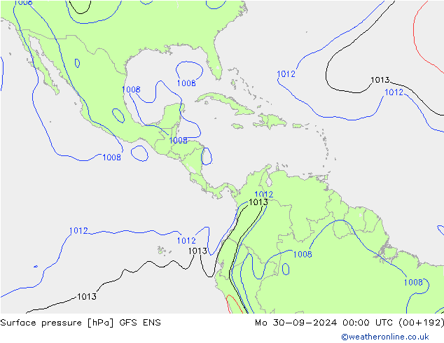 Bodendruck GFS ENS Mo 30.09.2024 00 UTC