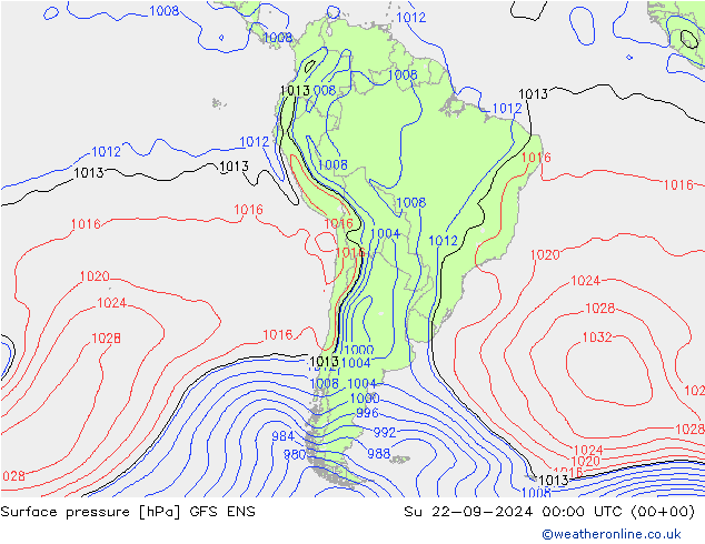 pressão do solo GFS ENS Dom 22.09.2024 00 UTC