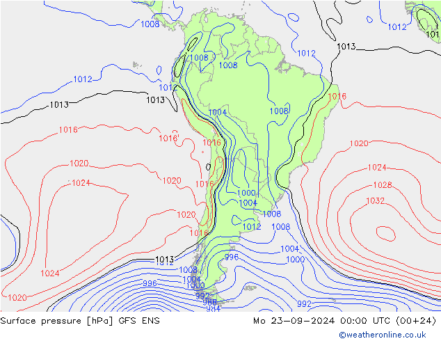 Bodendruck GFS ENS Mo 23.09.2024 00 UTC