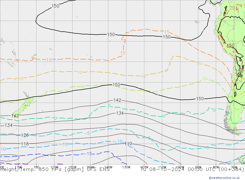 Height/Temp. 850 hPa GFS ENS Ter 08.10.2024 00 UTC