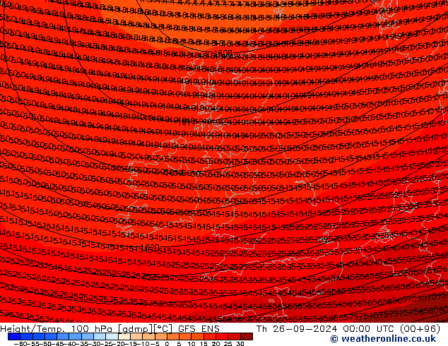 Géop./Temp. 100 hPa GFS ENS jeu 26.09.2024 00 UTC