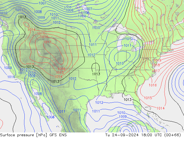Luchtdruk (Grond) GFS ENS di 24.09.2024 18 UTC