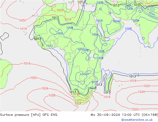 Atmosférický tlak GFS ENS Po 30.09.2024 12 UTC