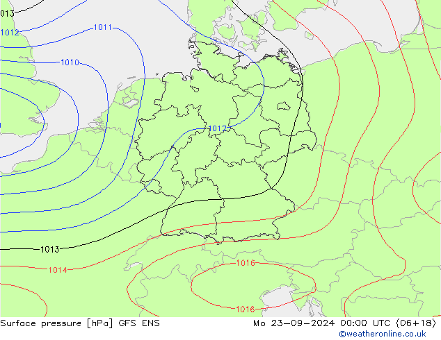 Luchtdruk (Grond) GFS ENS ma 23.09.2024 00 UTC