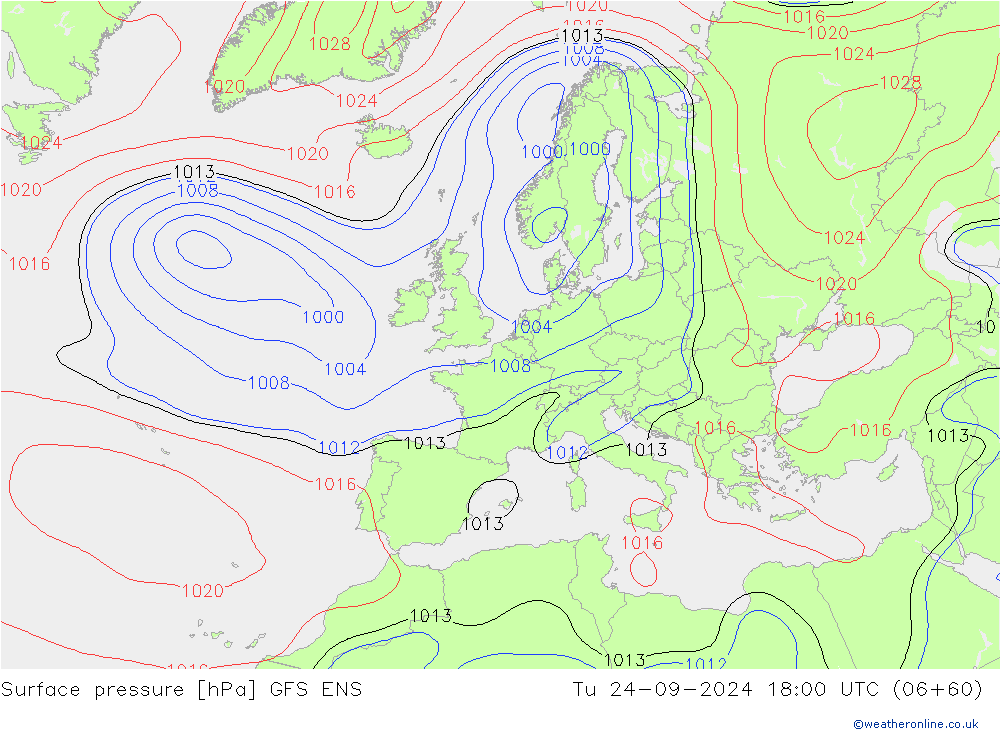 Luchtdruk (Grond) GFS ENS di 24.09.2024 18 UTC