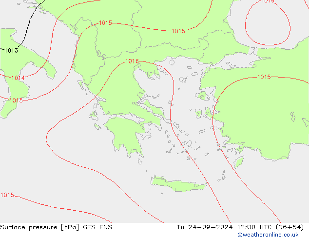 Pressione al suolo GFS ENS mar 24.09.2024 12 UTC