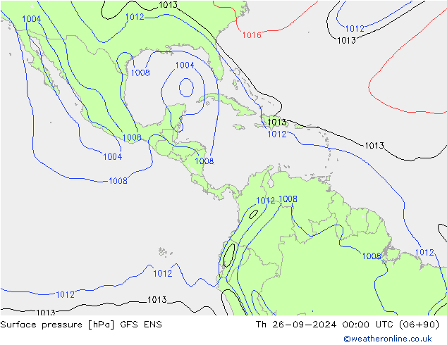 Yer basıncı GFS ENS Per 26.09.2024 00 UTC