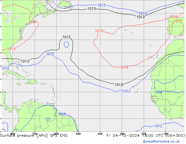 Luchtdruk (Grond) GFS ENS vr 04.10.2024 18 UTC