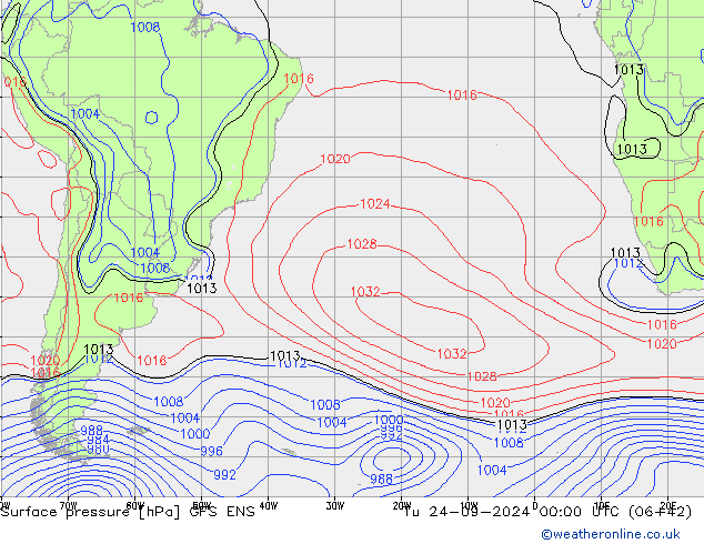 Luchtdruk (Grond) GFS ENS di 24.09.2024 00 UTC