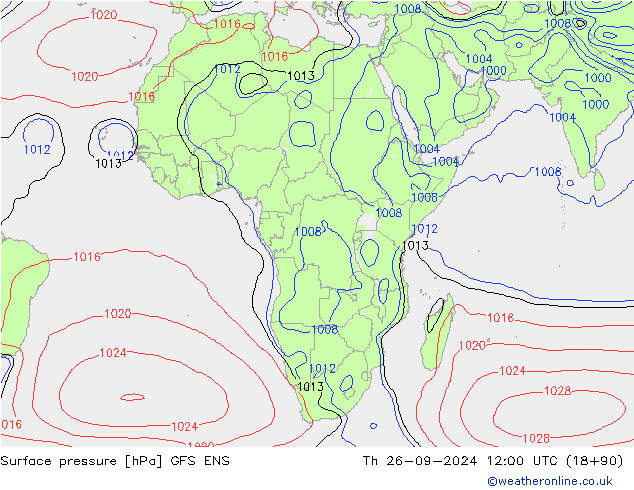 pression de l'air GFS ENS jeu 26.09.2024 12 UTC