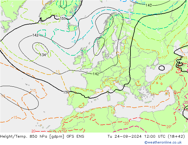 Height/Temp. 850 hPa GFS ENS mar 24.09.2024 12 UTC