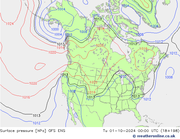 pression de l'air GFS ENS mar 01.10.2024 00 UTC