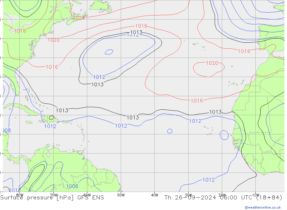 Yer basıncı GFS ENS Per 26.09.2024 06 UTC