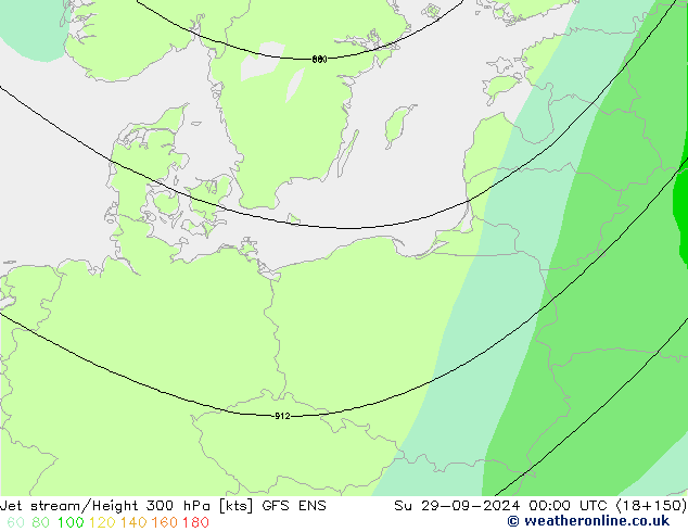 Jet stream GFS ENS Dom 29.09.2024 00 UTC