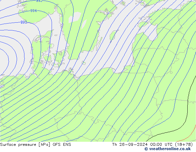 ciśnienie GFS ENS czw. 26.09.2024 00 UTC