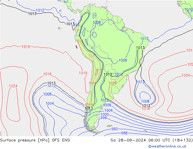 Yer basıncı GFS ENS Cts 28.09.2024 06 UTC