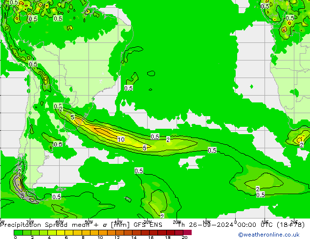 opad Spread GFS ENS czw. 26.09.2024 00 UTC