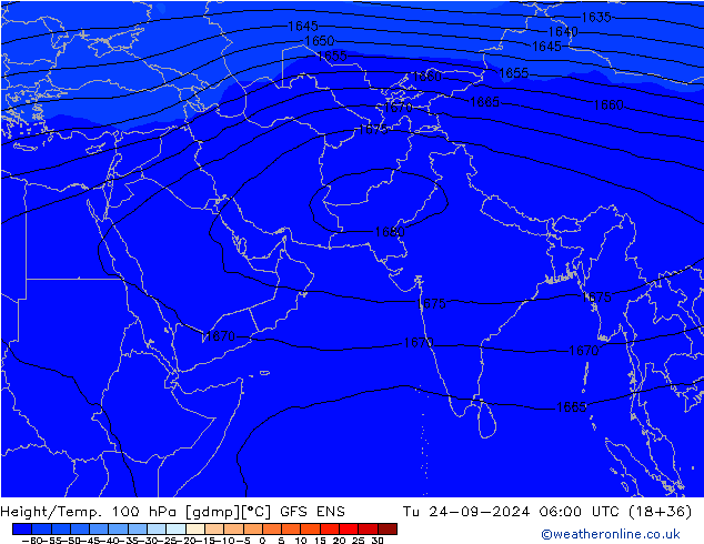 Height/Temp. 100 hPa GFS ENS Tu 24.09.2024 06 UTC