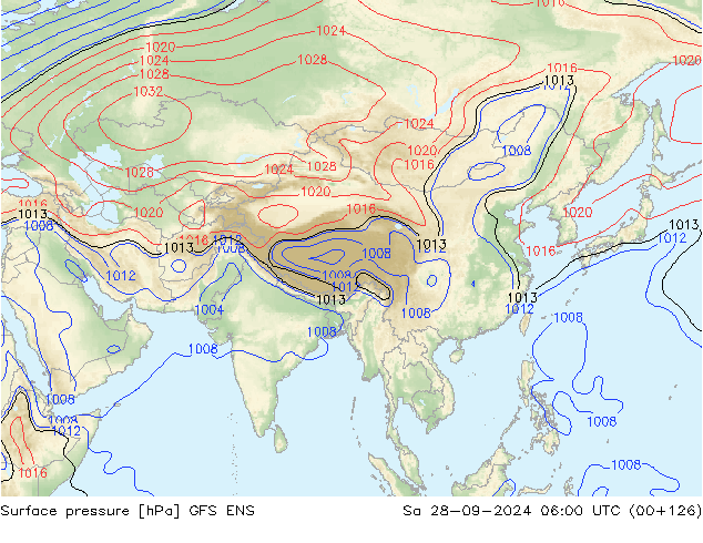 Yer basıncı GFS ENS Cts 28.09.2024 06 UTC