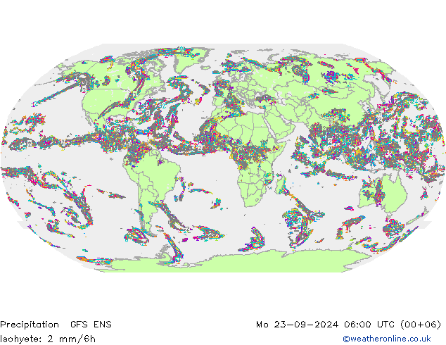 Precipitation GFS ENS Mo 23.09.2024 06 UTC