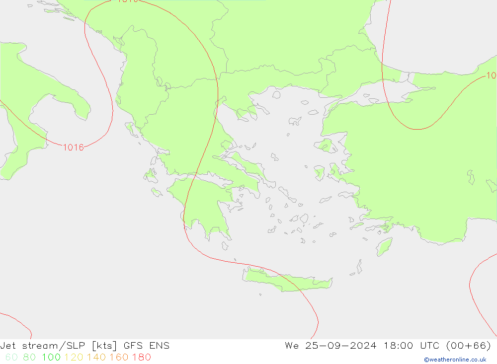 Prąd strumieniowy GFS ENS śro. 25.09.2024 18 UTC