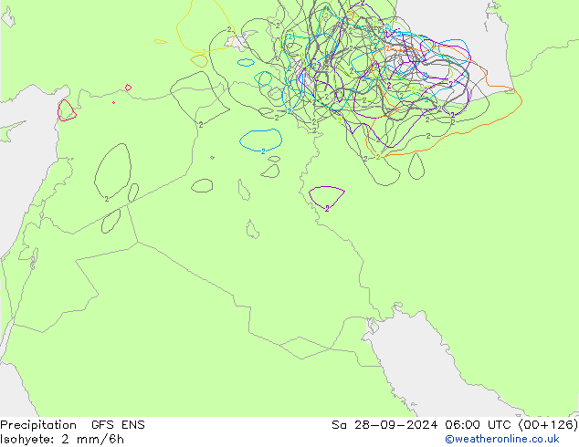 Precipitazione GFS ENS sab 28.09.2024 06 UTC