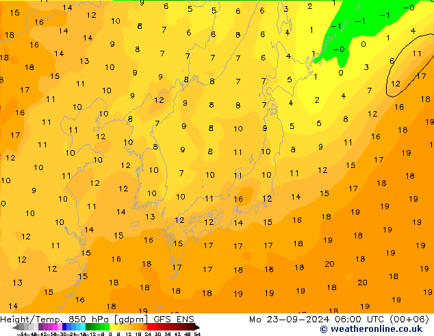 Height/Temp. 850 hPa GFS ENS  23.09.2024 06 UTC