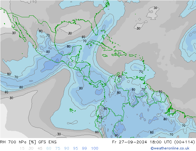 RV 700 hPa GFS ENS vr 27.09.2024 18 UTC