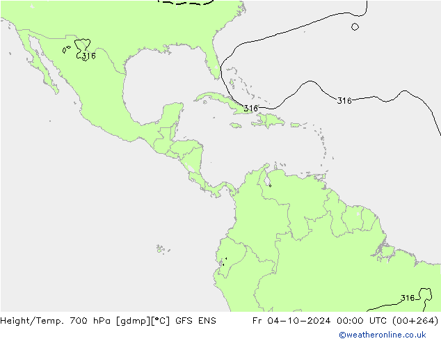 Height/Temp. 700 гПа GFS ENS пт 04.10.2024 00 UTC