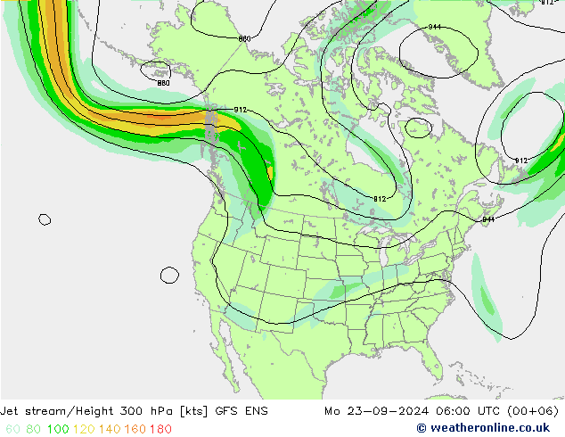 Jet Akımları GFS ENS Pzt 23.09.2024 06 UTC