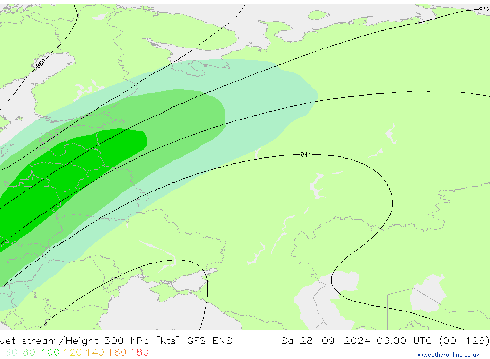 Courant-jet GFS ENS sam 28.09.2024 06 UTC