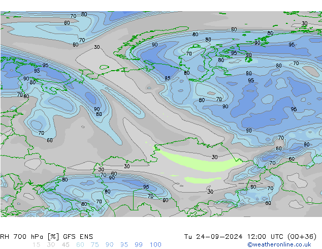 700 hPa Nispi Nem GFS ENS Sa 24.09.2024 12 UTC