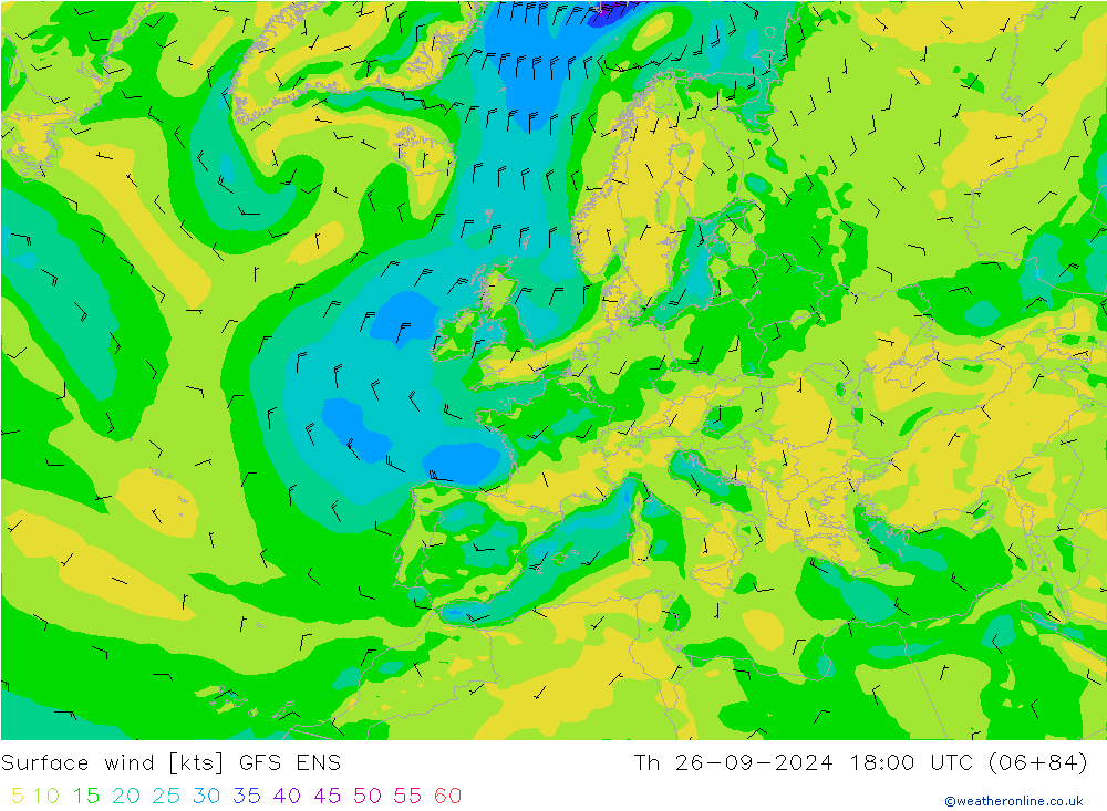 Bodenwind GFS ENS Do 26.09.2024 18 UTC