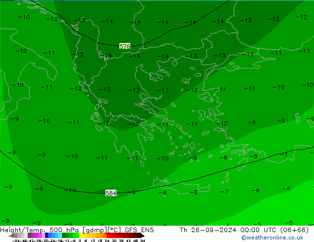 Height/Temp. 500 hPa GFS ENS Th 26.09.2024 00 UTC