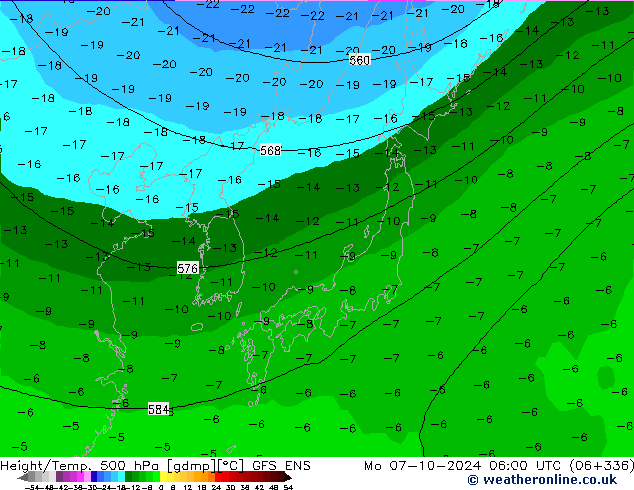 Height/Temp. 500 hPa GFS ENS Seg 07.10.2024 06 UTC