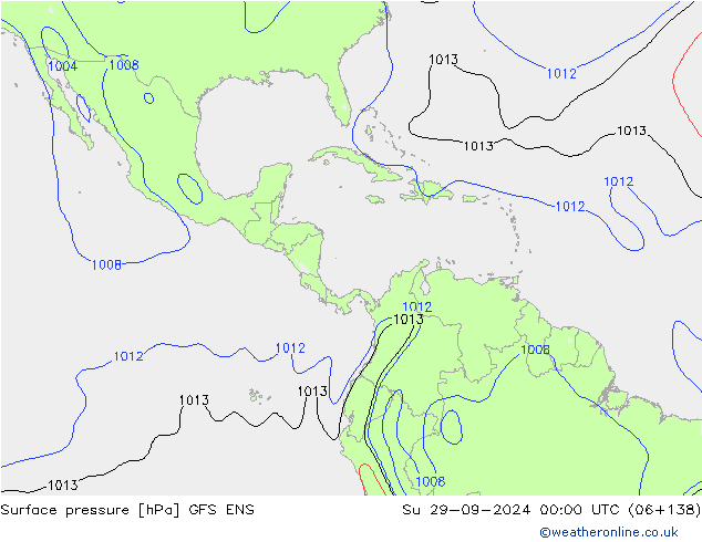 Yer basıncı GFS ENS Paz 29.09.2024 00 UTC