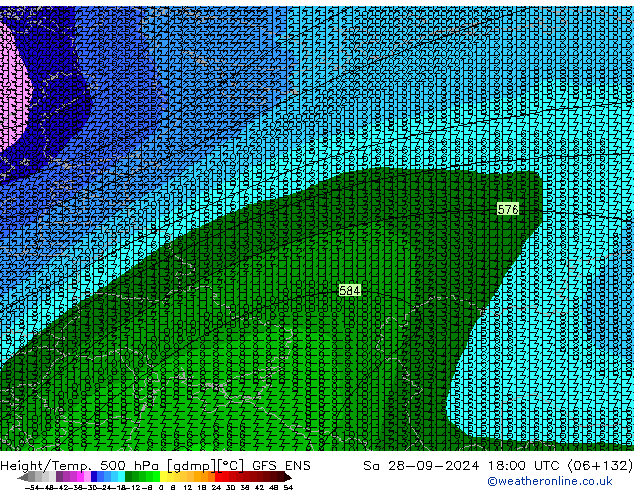 Height/Temp. 500 hPa GFS ENS so. 28.09.2024 18 UTC