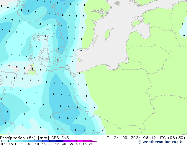 opad (6h) GFS ENS wto. 24.09.2024 12 UTC