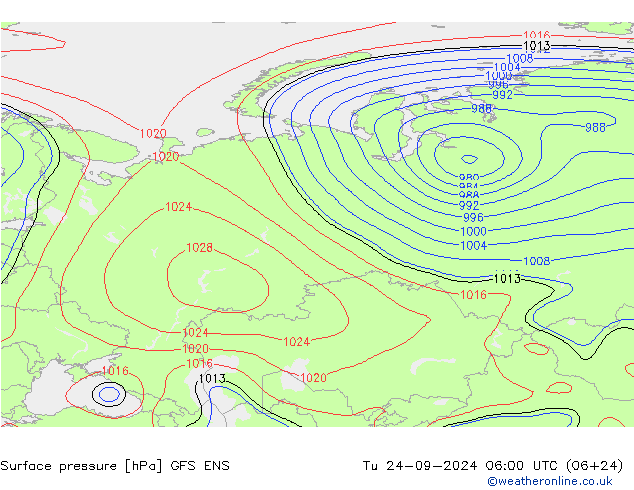 pression de l'air GFS ENS mar 24.09.2024 06 UTC