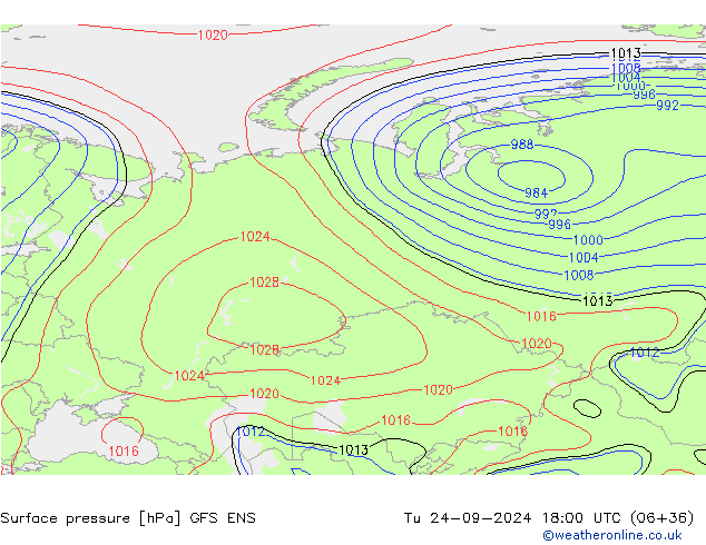 Luchtdruk (Grond) GFS ENS di 24.09.2024 18 UTC