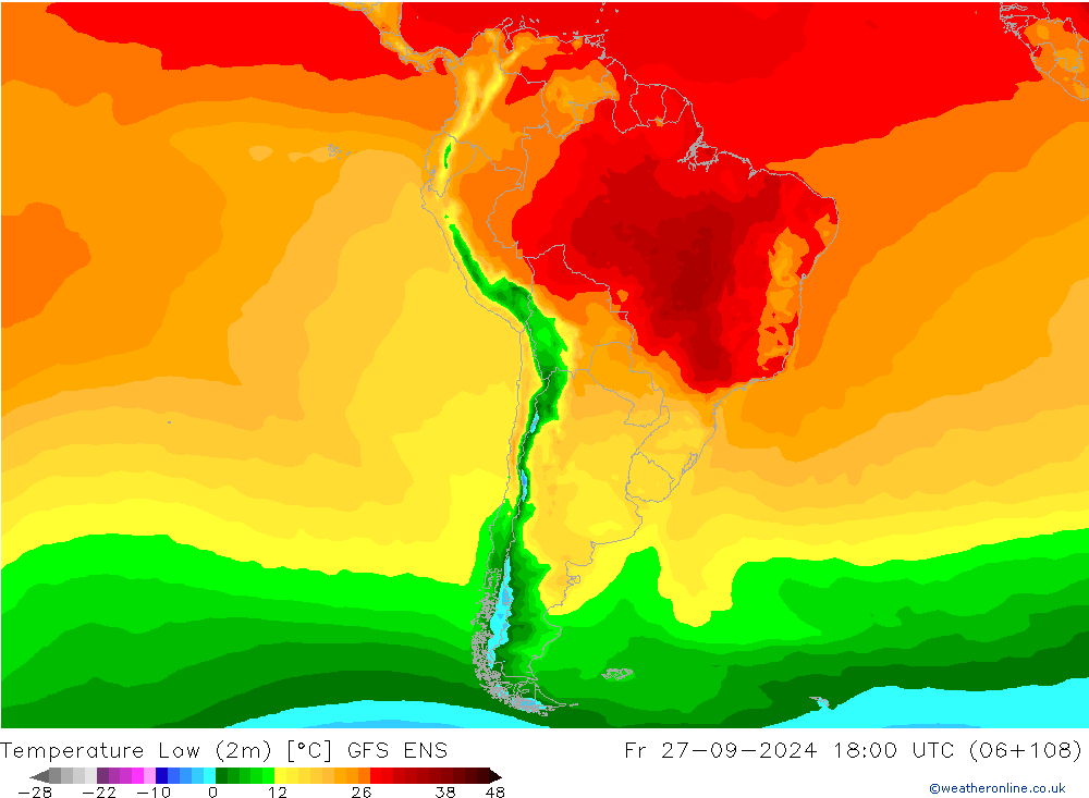 Min.  (2m) GFS ENS  27.09.2024 18 UTC