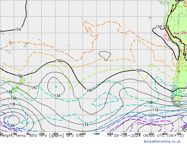 Géop./Temp. 850 hPa GFS ENS jeu 26.09.2024 06 UTC